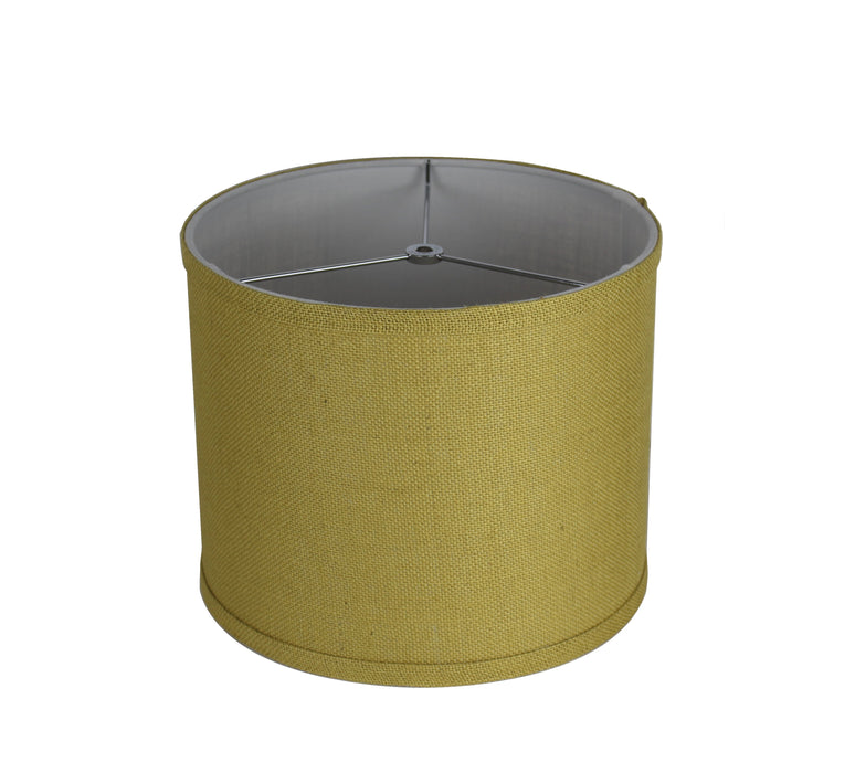 Burlap Classic Drum Lampshade