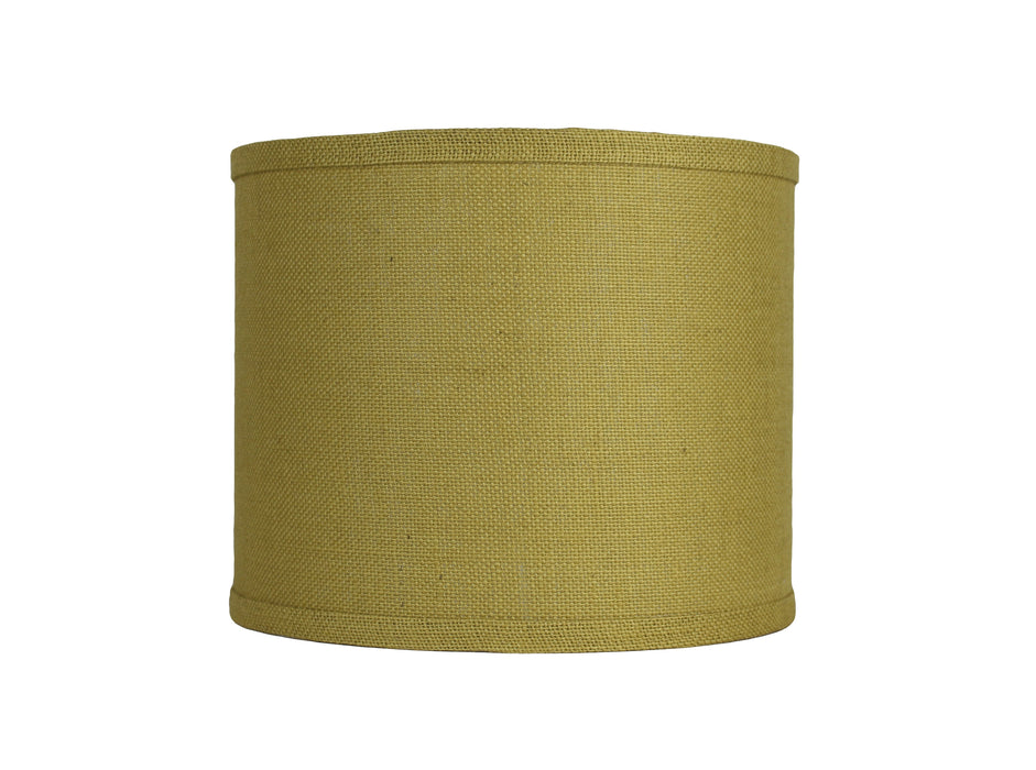 Burlap Classic Drum Lampshade