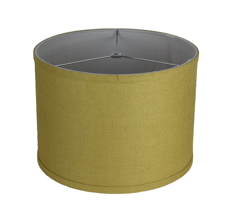 Burlap Classic Drum Lampshade