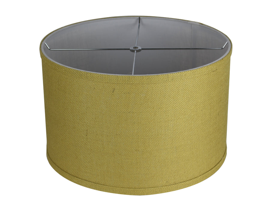 Burlap Classic Drum Lampshade