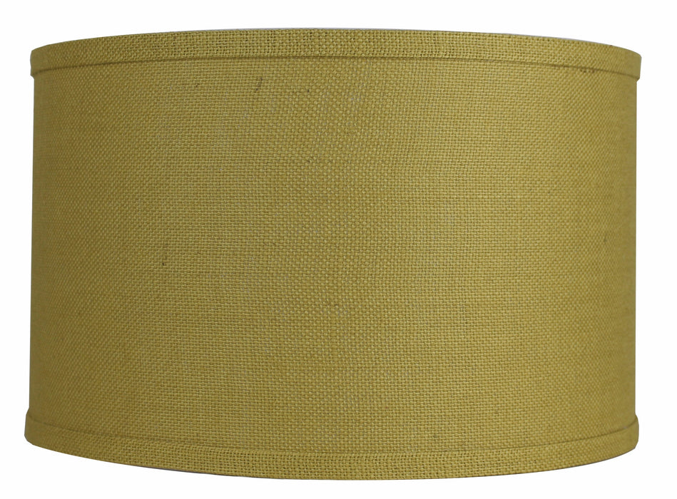 Burlap Classic Drum Lampshade