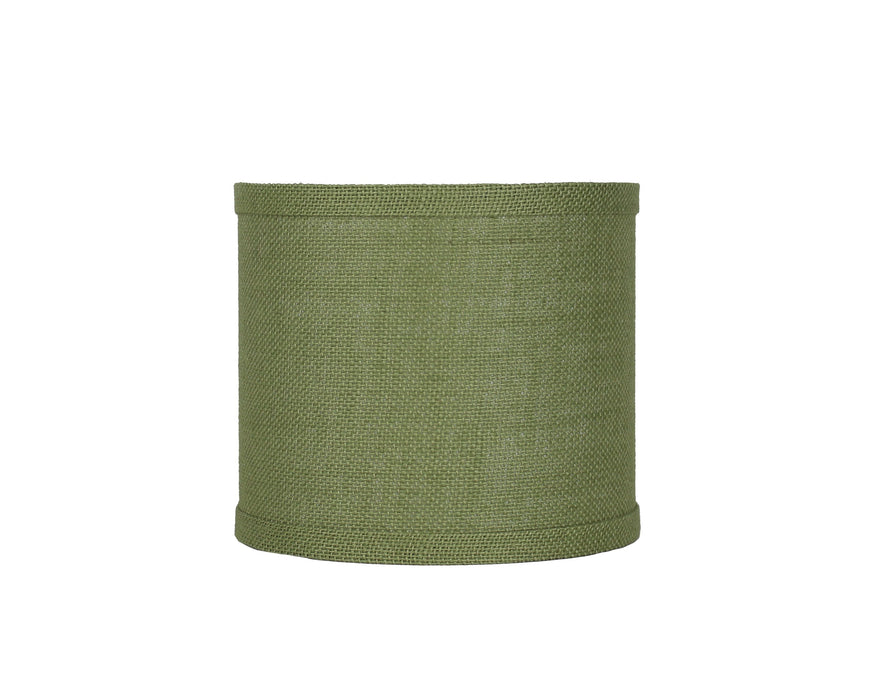 Burlap Classic Drum Lampshade