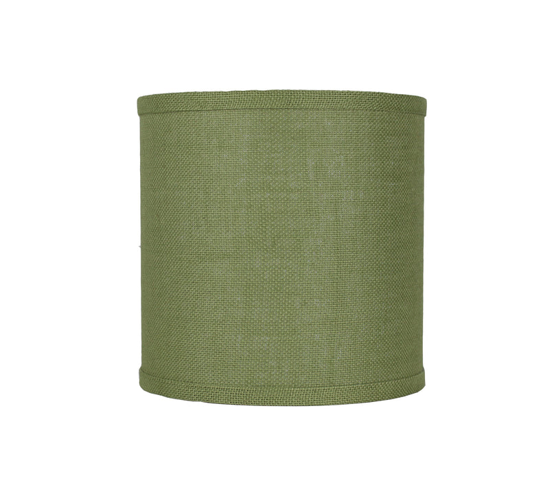 Burlap Classic Drum Lampshade