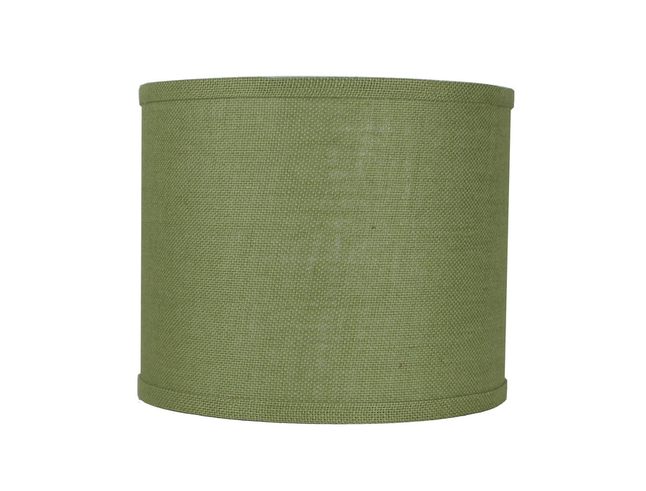 Burlap Classic Drum Lampshade