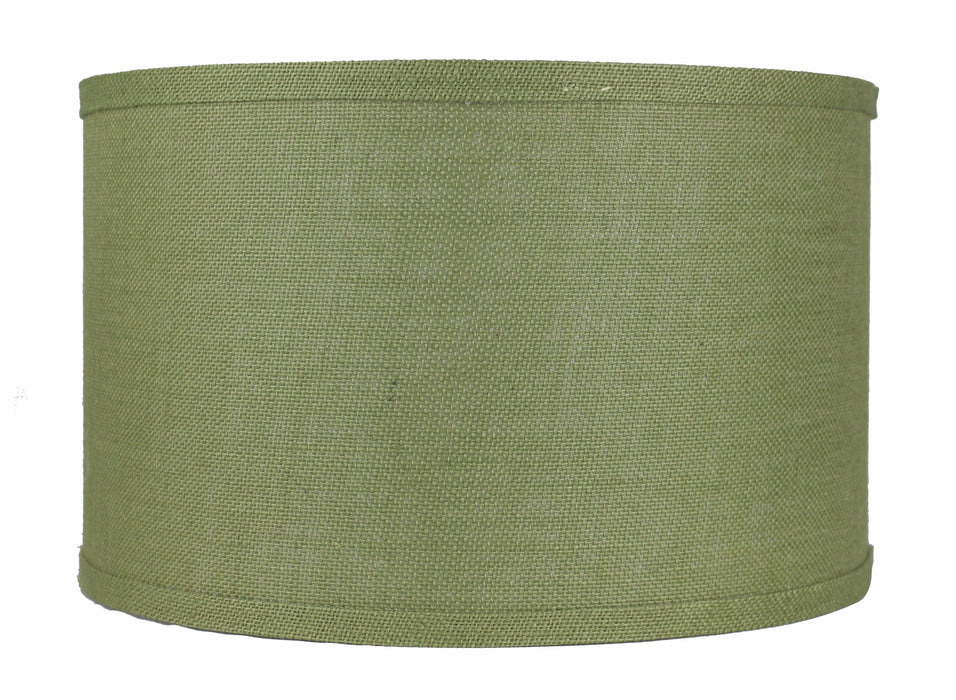 Burlap Classic Drum Lampshade