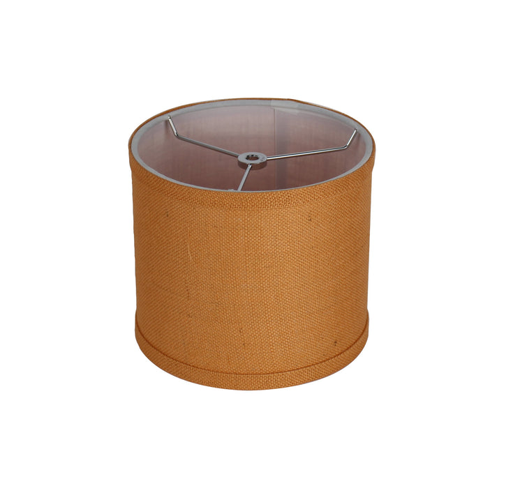 Burlap Classic Drum Lampshade