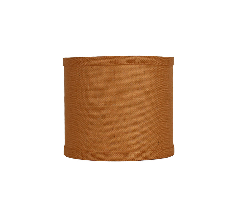 Burlap Classic Drum Lampshade