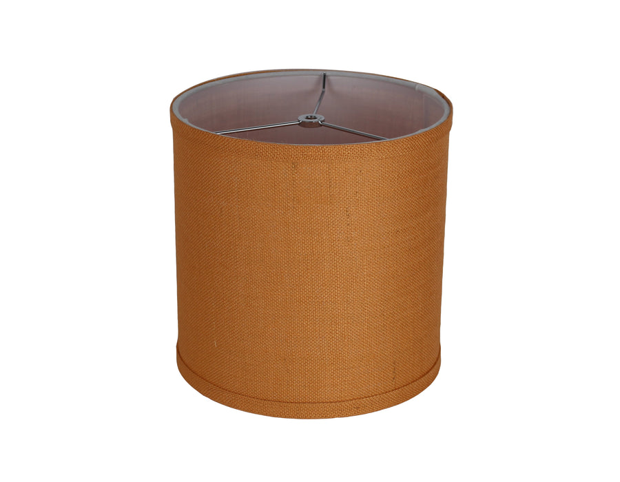 Burlap Classic Drum Lampshade