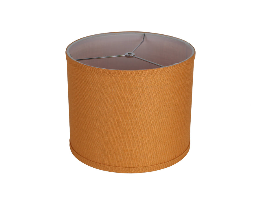 Burlap Classic Drum Lampshade