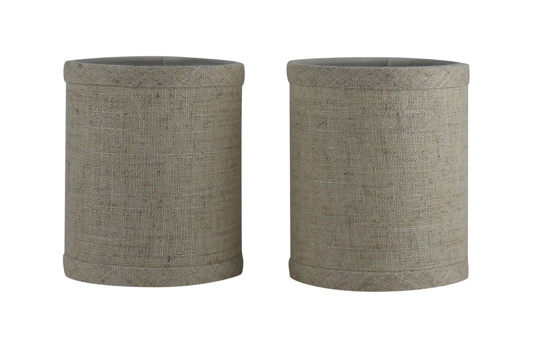 Linen 4-inch Drum Chandelier Lamp Shade - 4 Colors