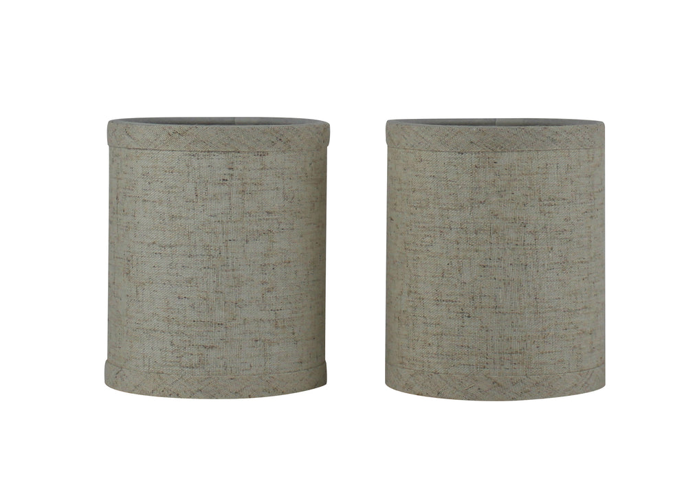 Linen 4-inch Drum Chandelier Lamp Shade - 4 Colors