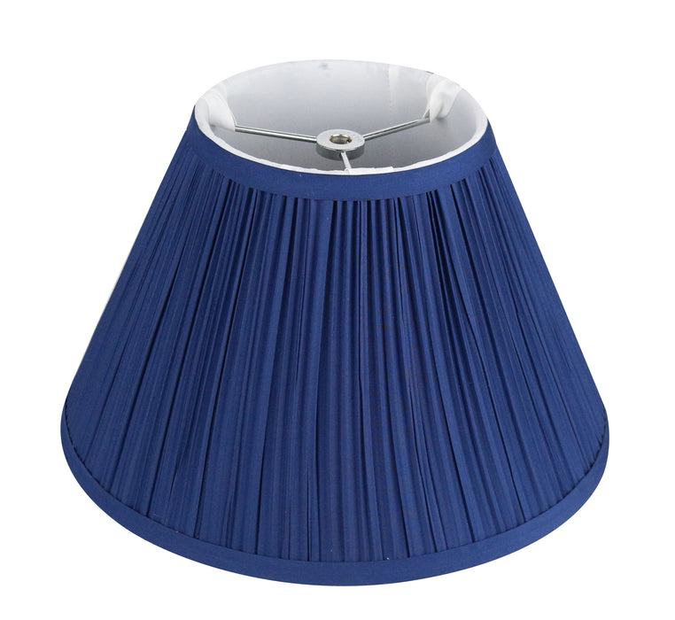Mushroom Pleated Faux Silk Bell 14-inch Lamp Shade - 6 Colors