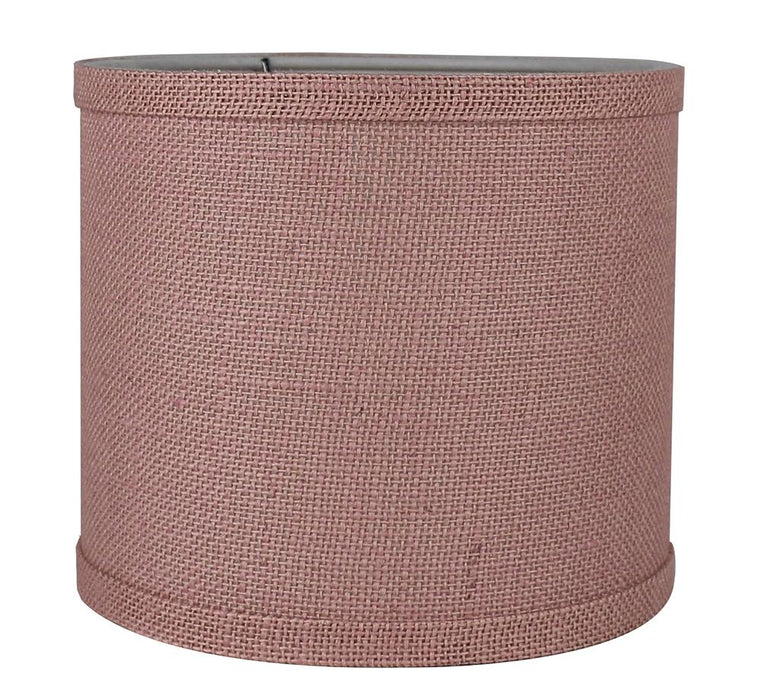 Burlap Classic Drum Lampshade