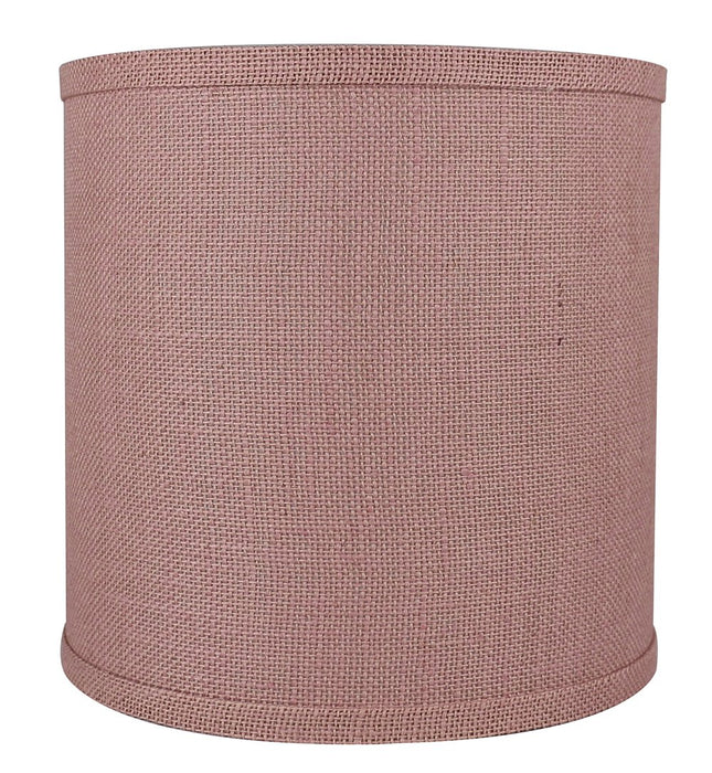 Burlap Classic Drum Lampshade