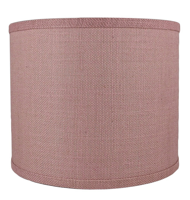 Burlap Classic Drum Lampshade