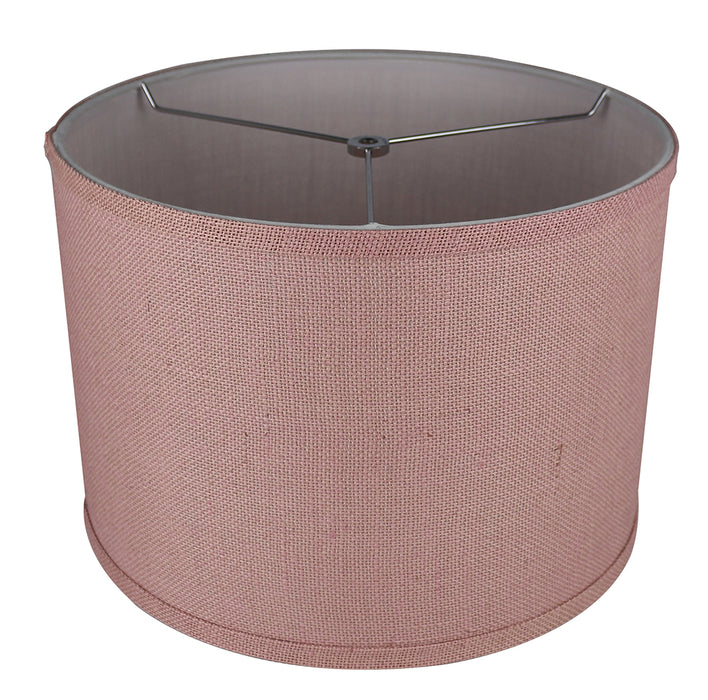 Burlap Classic Drum Lampshade