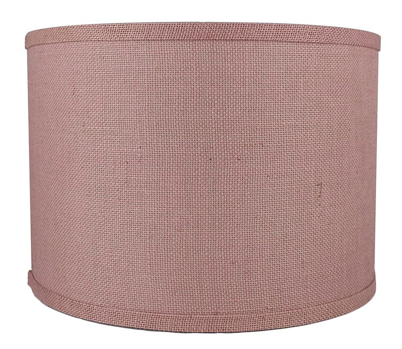 Burlap Classic Drum Lampshade