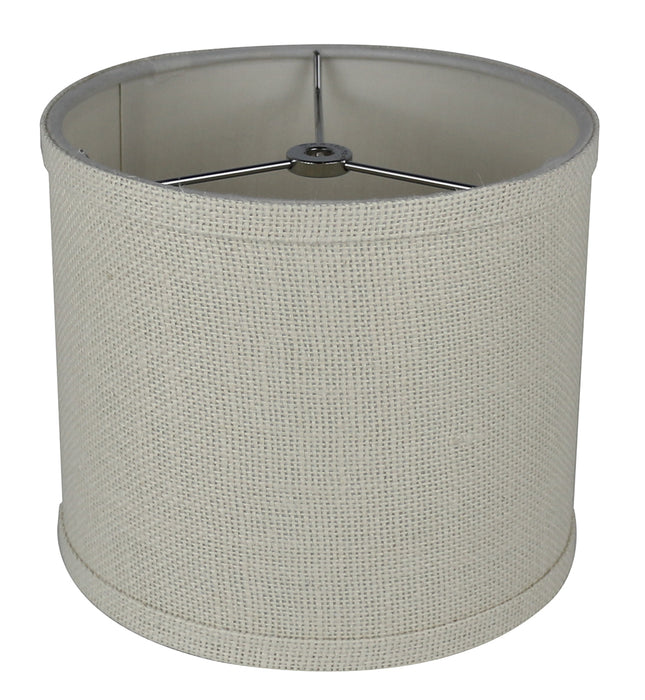 Burlap Classic Drum Lampshade