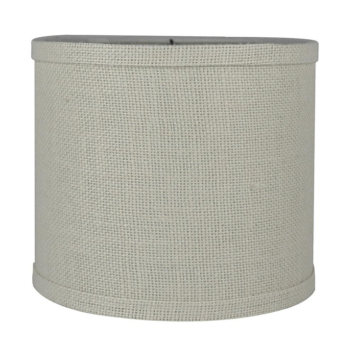 Burlap Classic Drum Lampshade