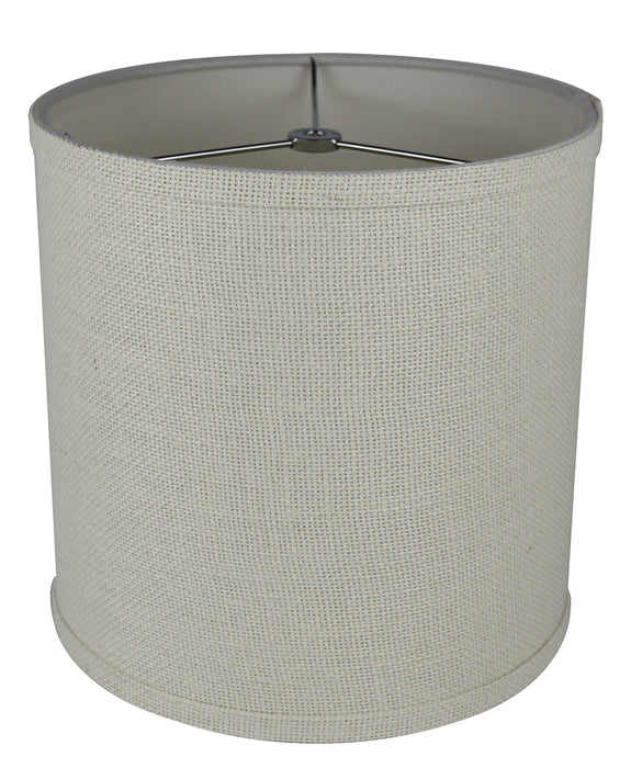 Burlap Classic Drum Lampshade