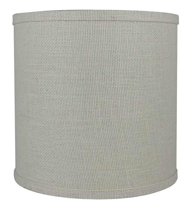 Burlap Classic Drum Lampshade