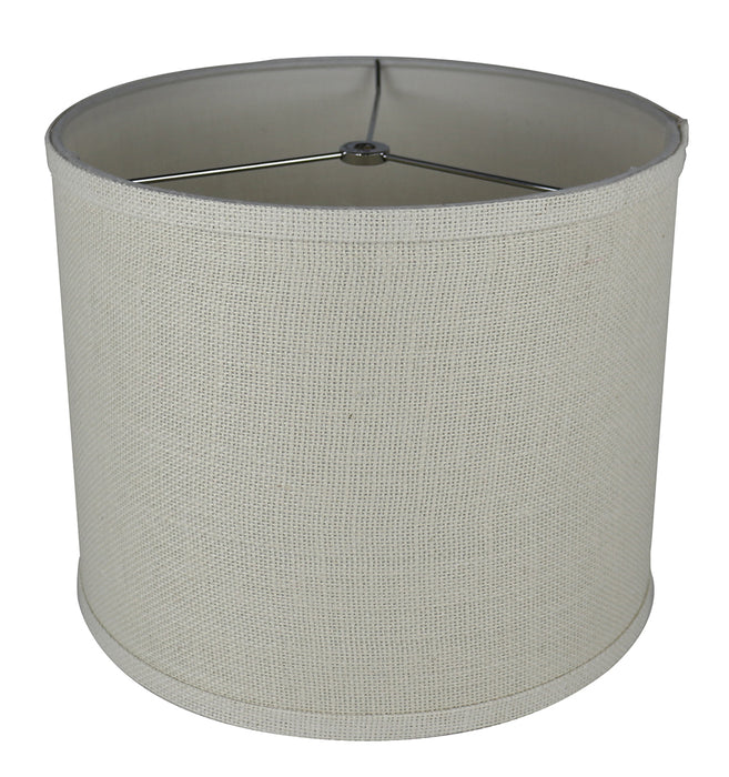 Burlap Classic Drum Lampshade