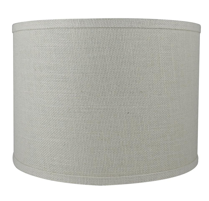 Burlap Classic Drum Lampshade