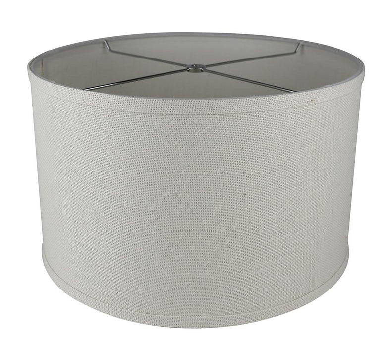 Burlap Classic Drum Lampshade