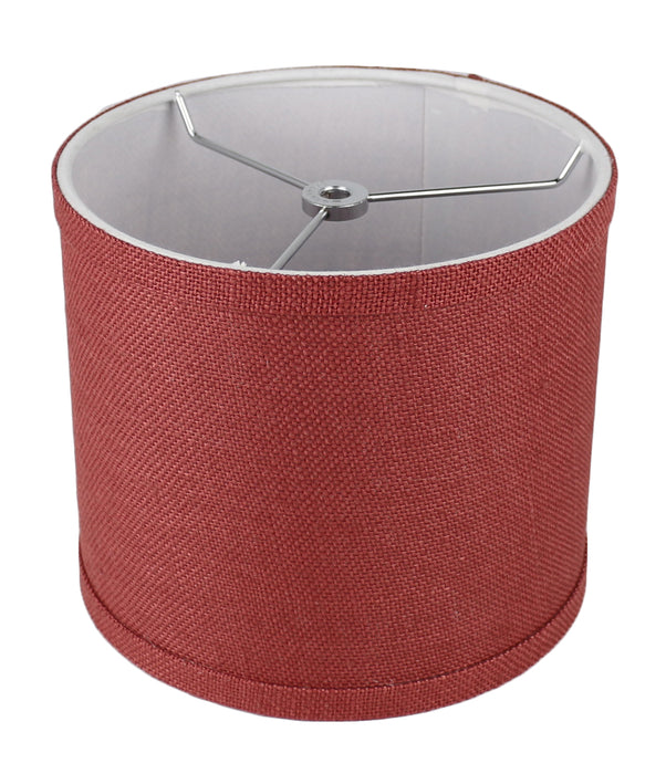 Burlap Classic Drum Lampshade