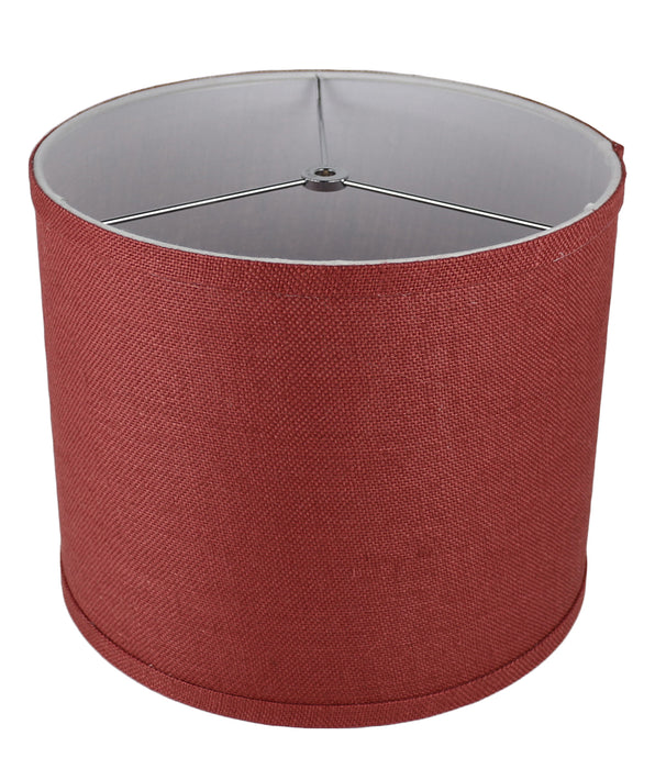 Burlap Classic Drum Lampshade