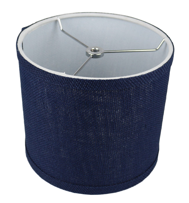 Burlap Classic Drum Lampshade