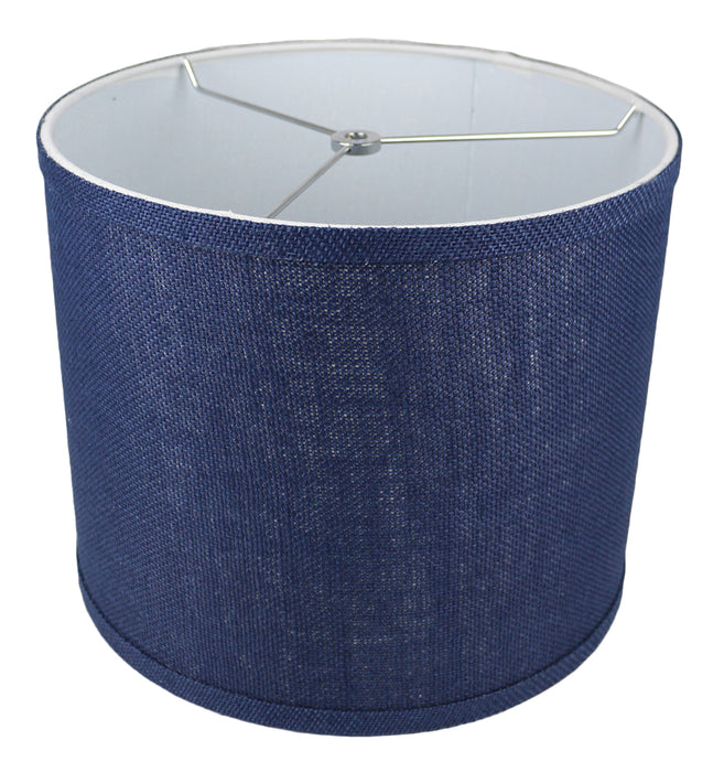 Burlap Classic Drum Lampshade