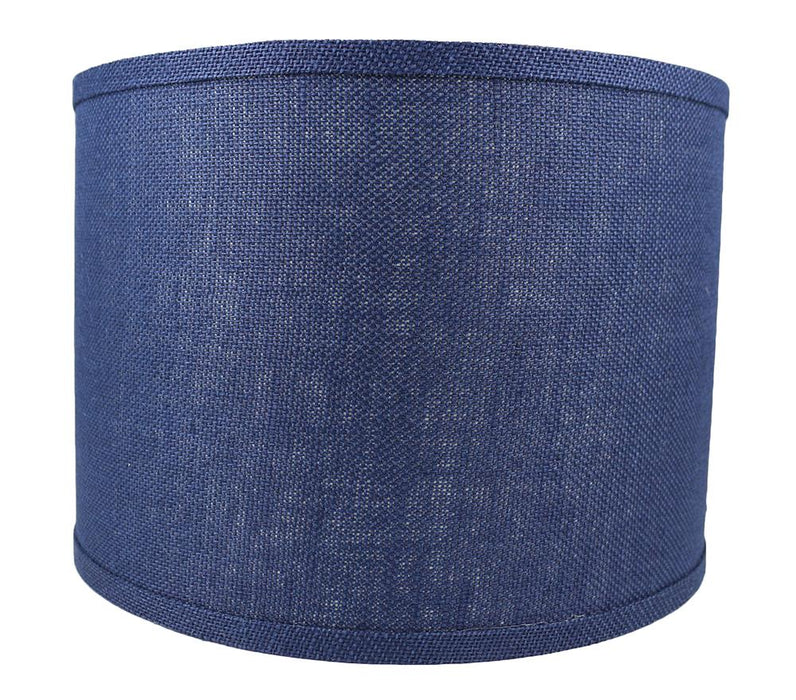 Burlap Classic Drum Lampshade