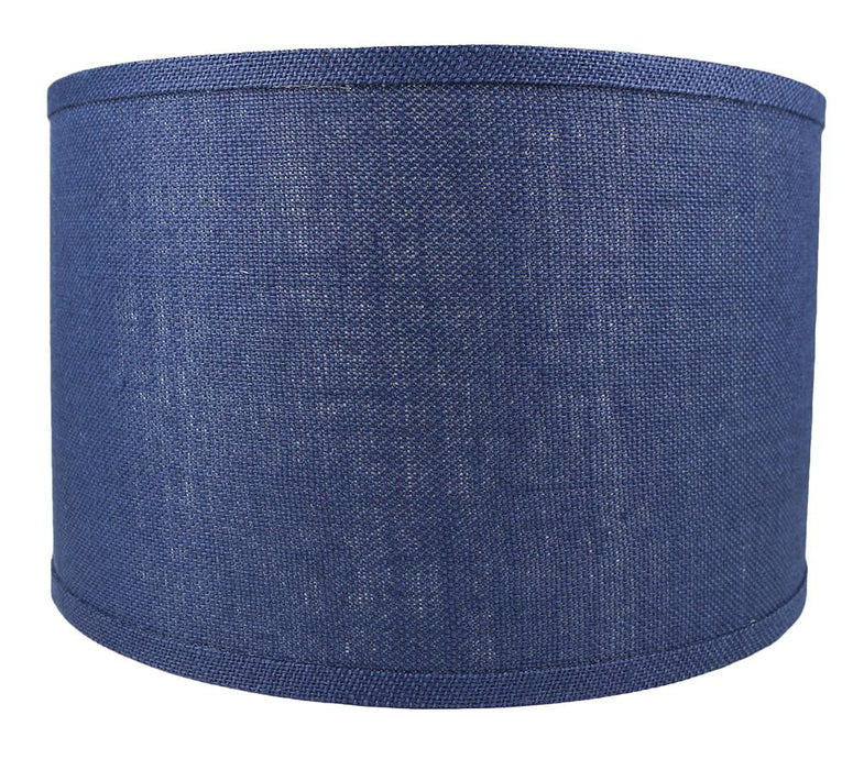 Burlap Classic Drum Lampshade