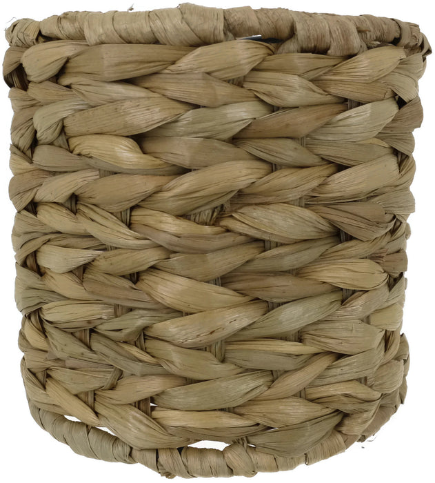 Natural Woven Seagrass Chandelier Drum Lamp Shades, Clip-on, 5-inch by 5-inch by 4 3/8-inch