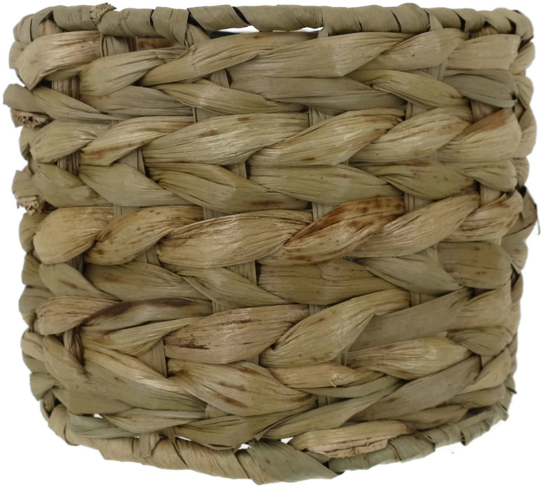Natural Woven Seagrass Chandelier Drum Lamp Shades, Clip-on, 6-inch by 6-inch by 4 1/2-inch