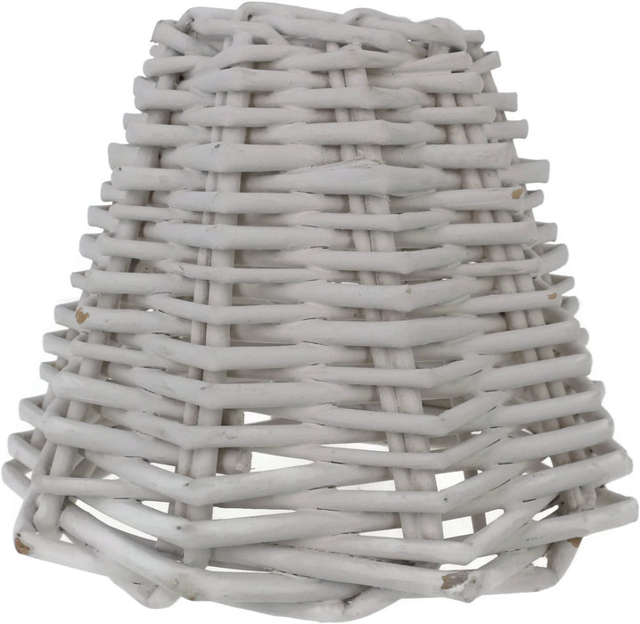 Wicker Chandelier Lamp Shade, 3-inch by 6-inch by 5-inch, Clip-on