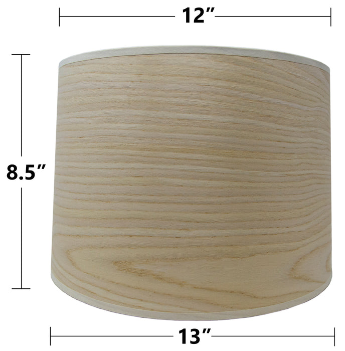 Urbanest White Oak Veneer Drum Lamp Shade