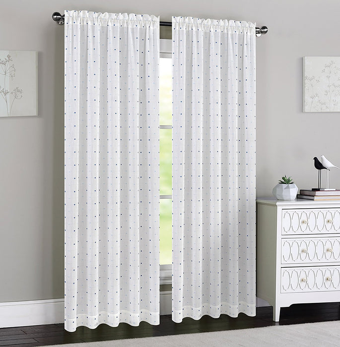 Madeline Set of 2 Sheer Curtain Panels - 4 Colors