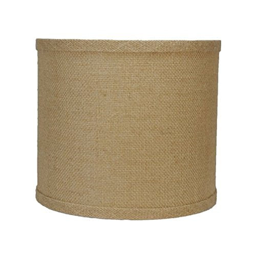 Burlap Classic Drum Lampshade