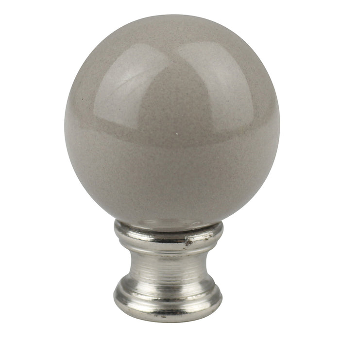 Ceramic Ball Lamp Finial - 9 Colors