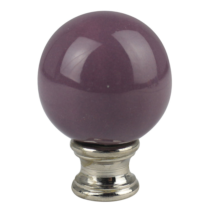 Ceramic Ball Lamp Finial - 9 Colors