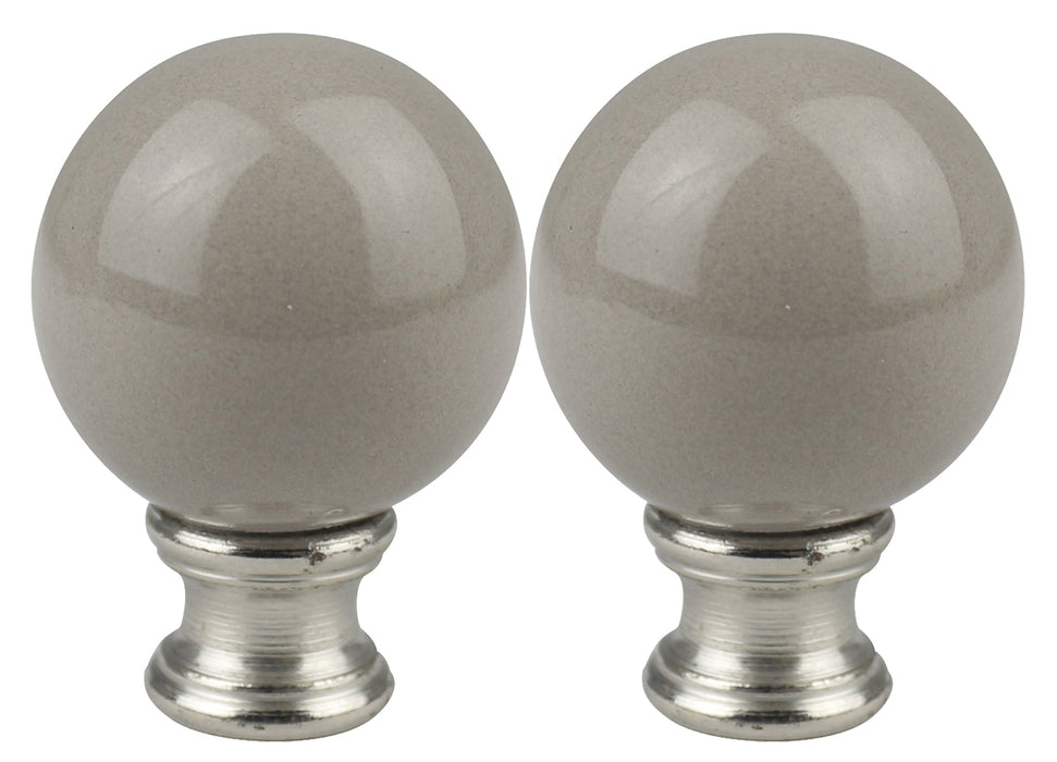 Ceramic Ball Lamp Finial - 9 Colors