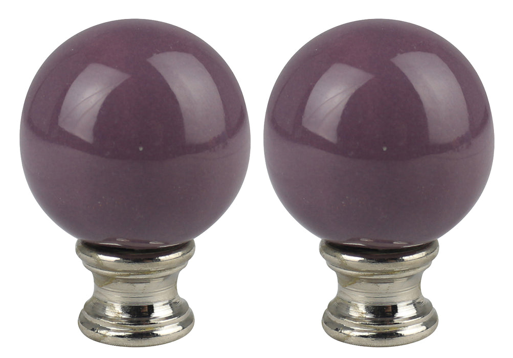 Ceramic Ball Lamp Finial - 9 Colors