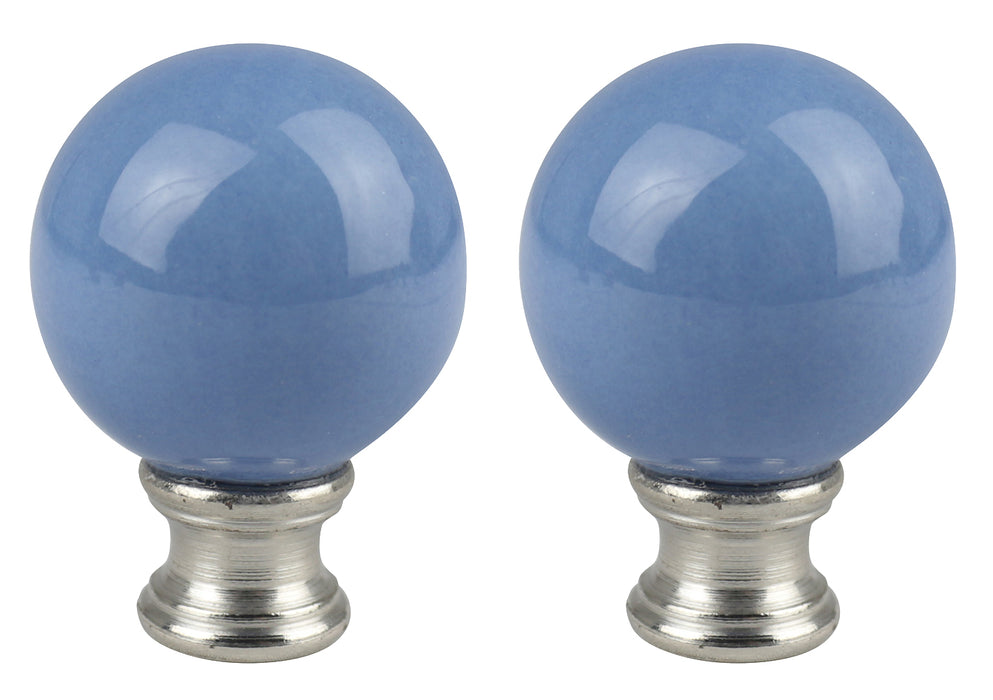 Ceramic Ball Lamp Finial - 9 Colors