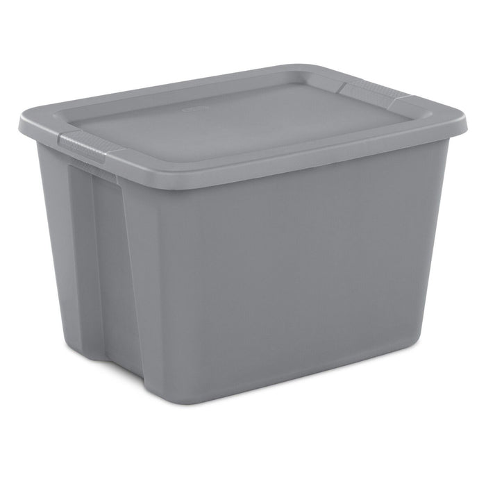 Set of 8 Plastic Storage Container Bins With Lids 18 Gallon Tote Box T —  urbanest