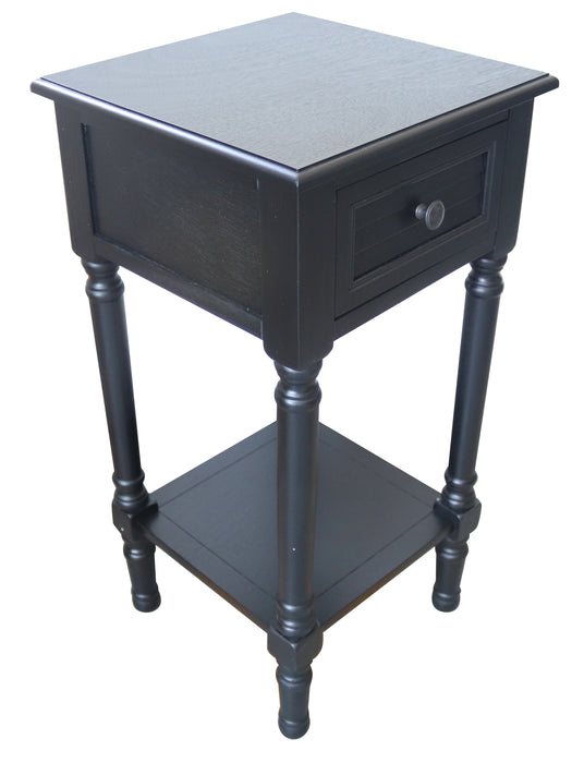 Brookdale End Table with Drawer, 28 1/4-inch Tall, 14 1/4-inch Wide, 14 1/4-inch Deep