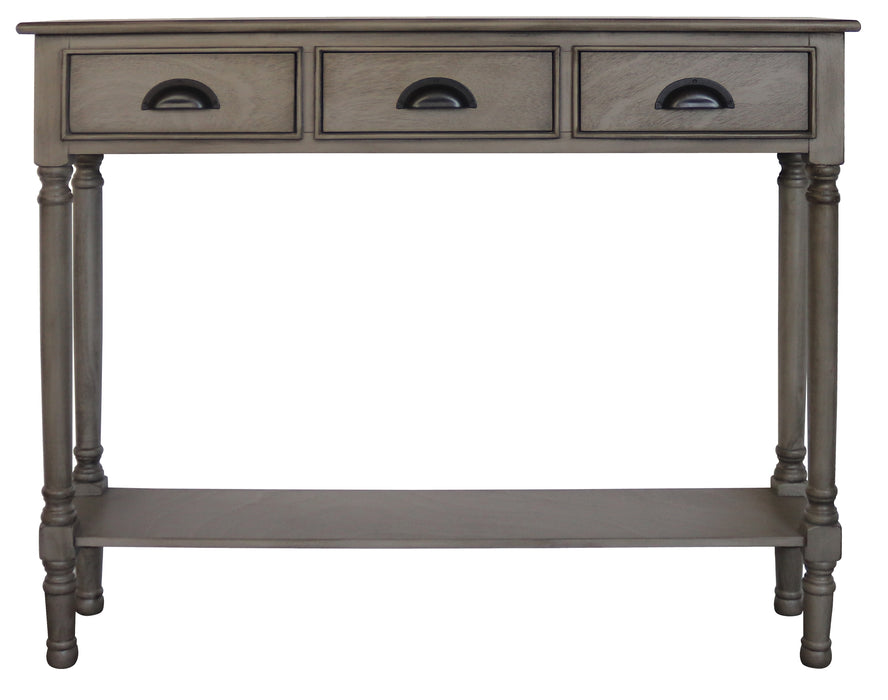 Burlington Console Table with 3 Drawers, 32-inch Tall, 39 1/2-inch Wide, 9-inch Deep